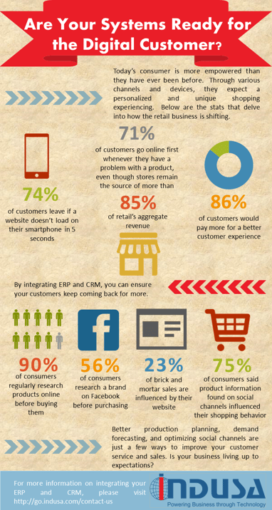 digital customer infographic